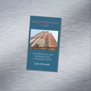 Ontwikkelaar Architect Remodel Construction Buildi Magnetisch Visitekaartje