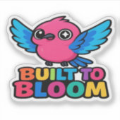Ontwikkelaar Bloom Hummingbird Sticker (Voorkant)