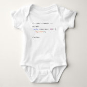 Ontwikkelaar Funny Newborn Code Gezegde Romper (Voorkant)