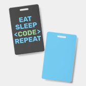 ONTWIKKELAAR |PROGRAMMEUR | CODERING  BADGE (Voor- en achterkant)