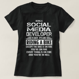 Ontwikkelaar sociale media t-shirt
