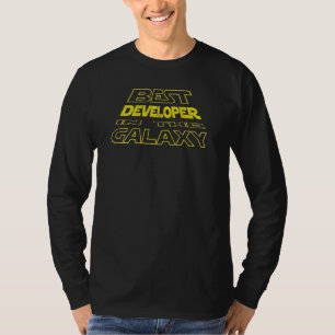 Ontwikkelaar Space Backside Design T-shirt