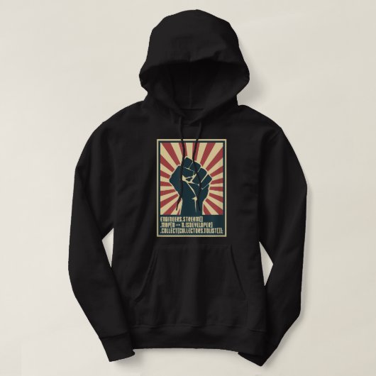 Ontwikkelaars verenigen programmeurs devooien grap hoodie (Design voorkant)