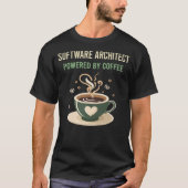 Ontwikkeld door Coffee Software Architect T-shirt (Voorkant)