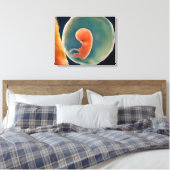Ontwikkeling van de foetus op 9 weken canvas afdruk (Insitu (Slaapkamer))