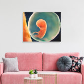 Ontwikkeling van de foetus op 9 weken canvas afdruk (Insitu (Woonkamer))