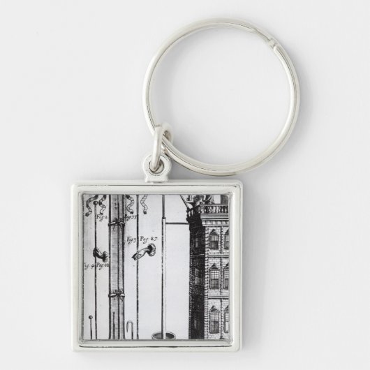 Ontwikkeling van de waterpomp door Robert Boyle Sleutelhanger (Voorkant)