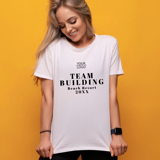 Ontwikkeling van het bedrijfsteam van de Logo T-shirt