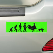 Ontwikkeling van kippen bumpersticker (Op auto)