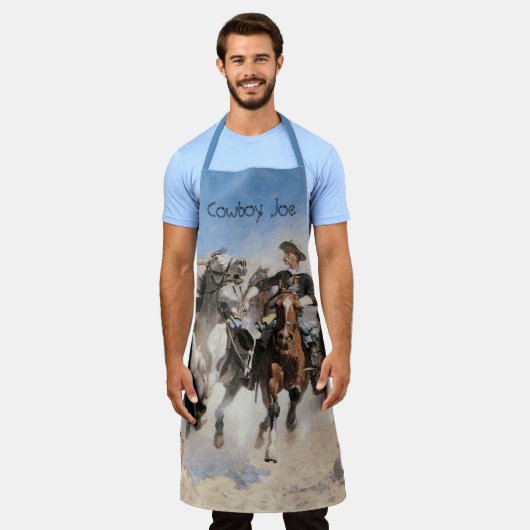 Ontworpen door Frederic Remington,  cowboys Schort (Gedragen)