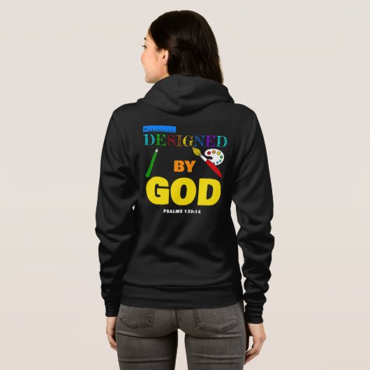 Ontworpen door: Psalms 139:14 Christelijk geloof Hoodie (Achterkant volledig)
