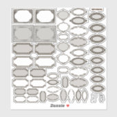 Ontworpen labels stickerblad (Vel)