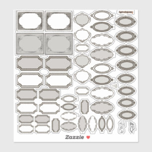 Ontworpen labels stickerblad