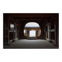 Ontworpen met een foto van Zuid-Korea, gedrukt