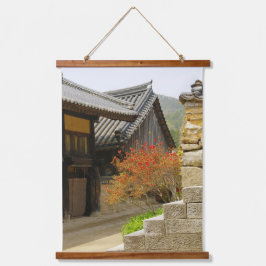 Ontworpen met een foto van Zuid-Korea, Vertica Hangend Wandkleed