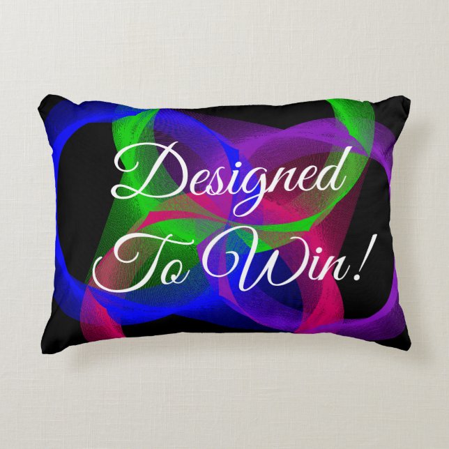 Ontworpen om geometrisch accentkussen te winnen accent kussen (Voorkant)