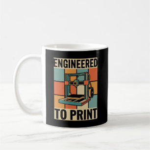 Ontworpen om Retro Graphic af te drukken Koffiemok