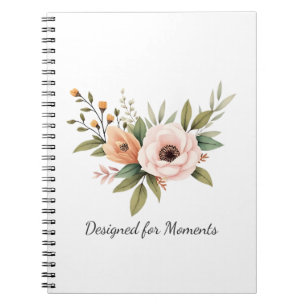 Ontworpen voor Momenten–Neutrale Botanische Aquare Notitieboek
