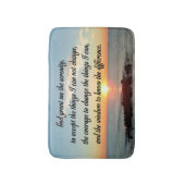 ONTZAGWEKKEND SERENITY PRAYER DESIGN BADMAT (Voorkant Verticaal)