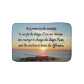 ONTZAGWEKKEND SERENITY PRAYER DESIGN BADMAT (Voorkant)