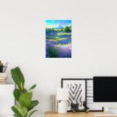 Ontzagwekkend Vista, Green Meadow Poster (Thuiskantoor)