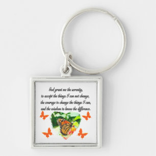 ONTZAGWEKKENDE INSPIRERENDE BUTTERFLY SERENITY GEB SLEUTELHANGER