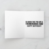 ONTZETTEND GOEDE PAPA DONALD TRUMP VERJAARDAGSCADE KAART (Binnen)