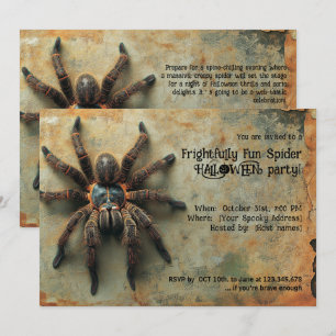 Ontzettend Leuke Spin Halloween Feest Kaart