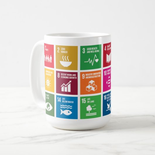 ONU 17 Objectifs de développement durable Mug (Devant gauche)