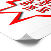 Onuitgesproken luid Funny-Poster Poster (Hoek)