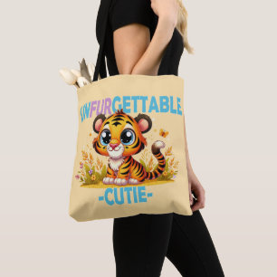 Onvergetelijke Cutie leuke woordspeling. Baby Tige Draagtas