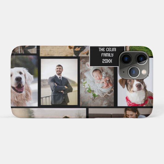 Onvergetelijke herinneringen: aangepaste 9-foto co Case-Mate iPhone case (Achterkant (horizontaal))