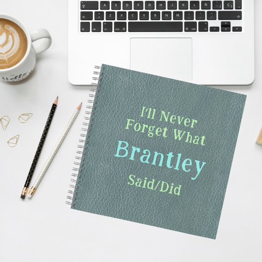 Onvergetelijke Kinderherinnering Groene Tekst Notitieboek