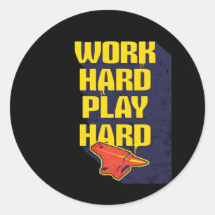 Onvergetelijke quote Hard werken betaalt zich uit Ronde Sticker
