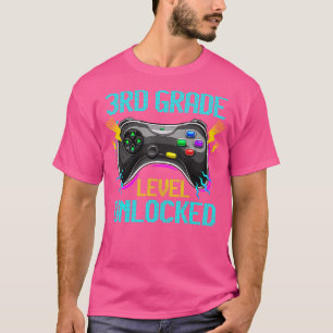 Onvergrendelde videogame op 3e-klasseniveau Terug T-shirt