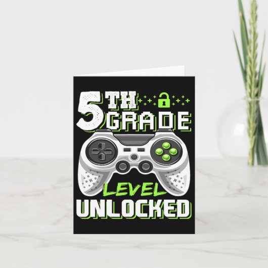Onvergrendelde videogame van het 5e klasseniveau T Kaart (Voorkant)