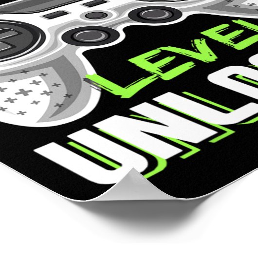 Onvergrendelde videogame van het vierde niveau naa poster (Hoek)