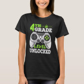 Onvergrendelde videogame van het vierde niveau naa t-shirt (Voorkant)