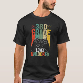 Onvergrendelde videogamer van het derde niveau naa t-shirt