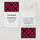 Onvermoeibaar mooi Visitekaartje, warm roze Visitekaartje (Voorkant / Achterkant)