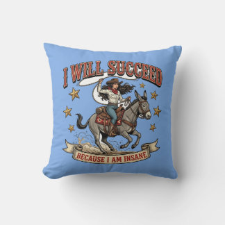 Onverschrokken Cowgirl Westerse Avonturenrit Kussen