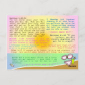 Onverschrokken gewichtsverlies Schriftbekentenis Briefkaart (Achterkant)