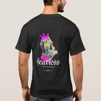 Onverschrokken Gotische Griekse Standbeeld Grafisc T-shirt