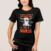 Onverschrokken Halloween Nurse Tri-Blend Shirt (Voorkant)