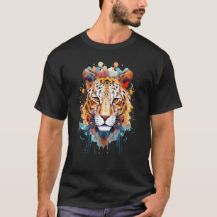 Onverschrokken Jaguar Gezicht Grote Kat Liefhebber T-shirt