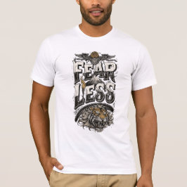 Onverschrokken Mentaliteit Tijger Motivatie Casual T-shirt