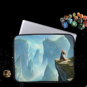 Onverschrokken Mountain Woman Electronics Bag Laptop Sleeve