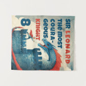 Onverschrokken Ridder en Draak  Wandkleed (Voorkant (horizontaal))