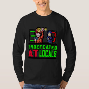 Onverslagen bij de lokale bevolking Logo Long Slee T-shirt