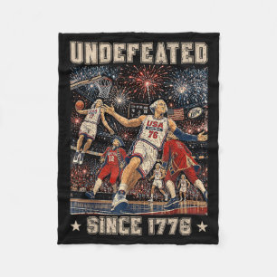 Onverslagen Sinds 1776 Amerika 4e Juli Fleece Deken